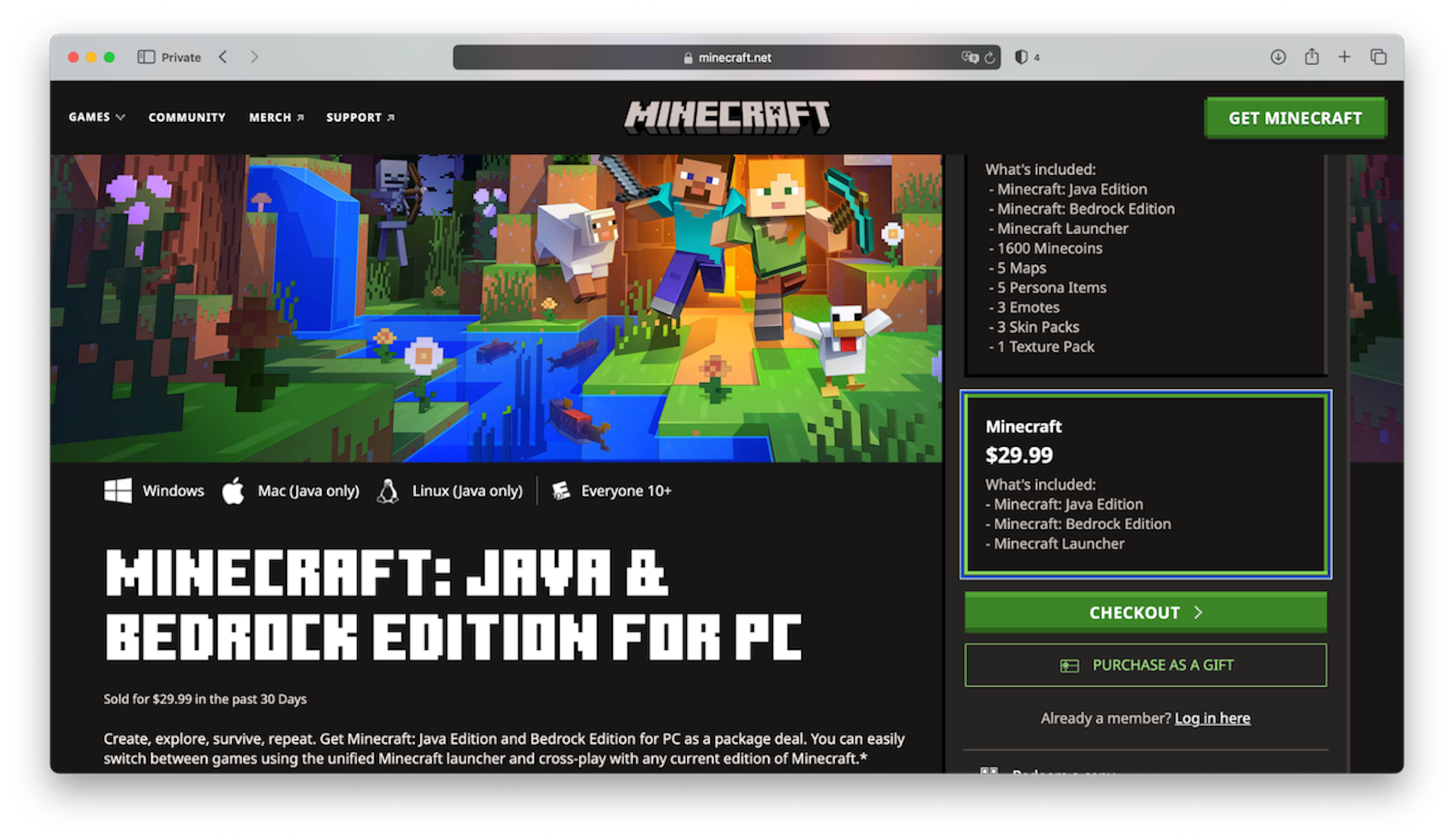 minecraft free download macbook